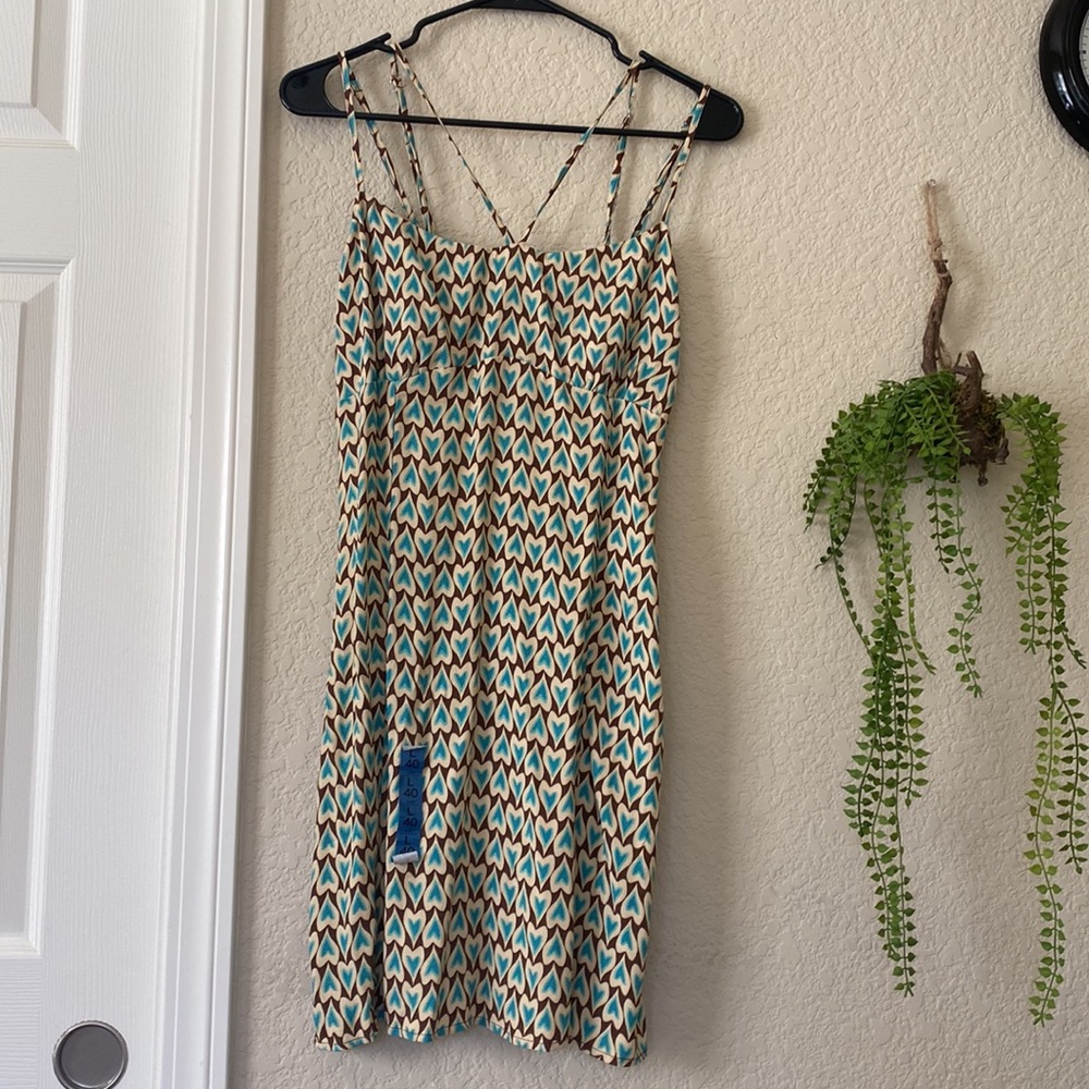 Final Sale❗️Pull&Bear Strappy Retro Dress In Green